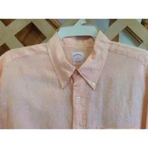 BROOKS BROTHERS,346, THE ORIGINAL POLO SHIRT, 100% LINEN SIZE XL #1059 (3)